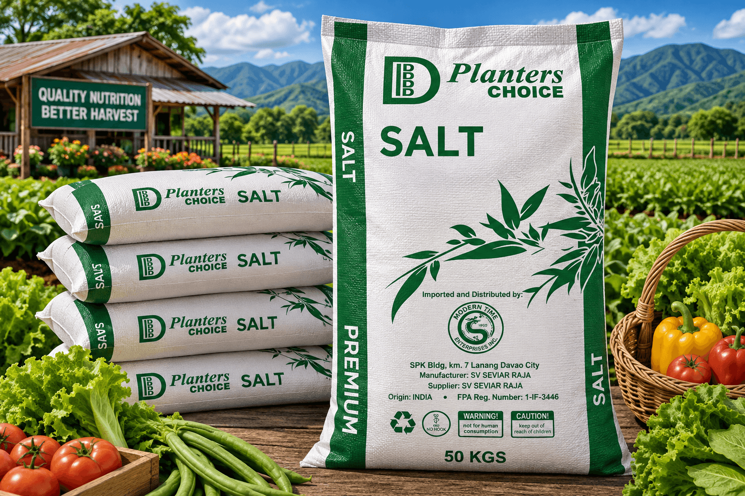 Planters Choice Salt packaging